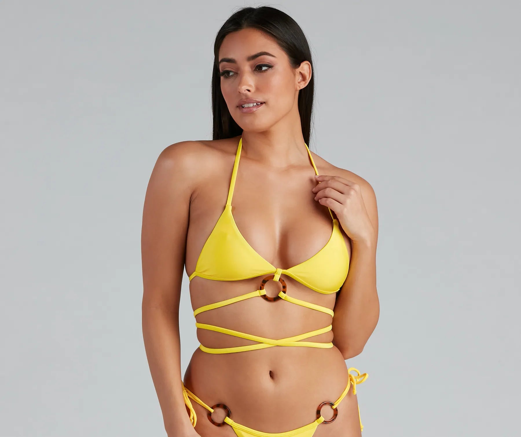 Glowing Paradise O-Ring Bikini Top