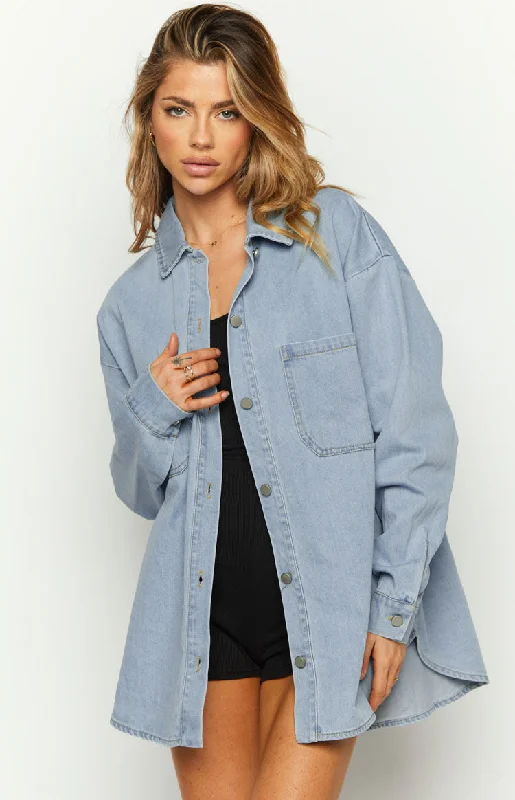 Eleanora Blue Denim Button Up Shirt