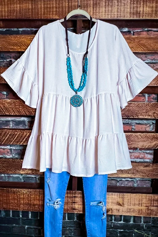 WEEKEND WONDER IVORY OVERSIZED BABYDOOL TUNIC