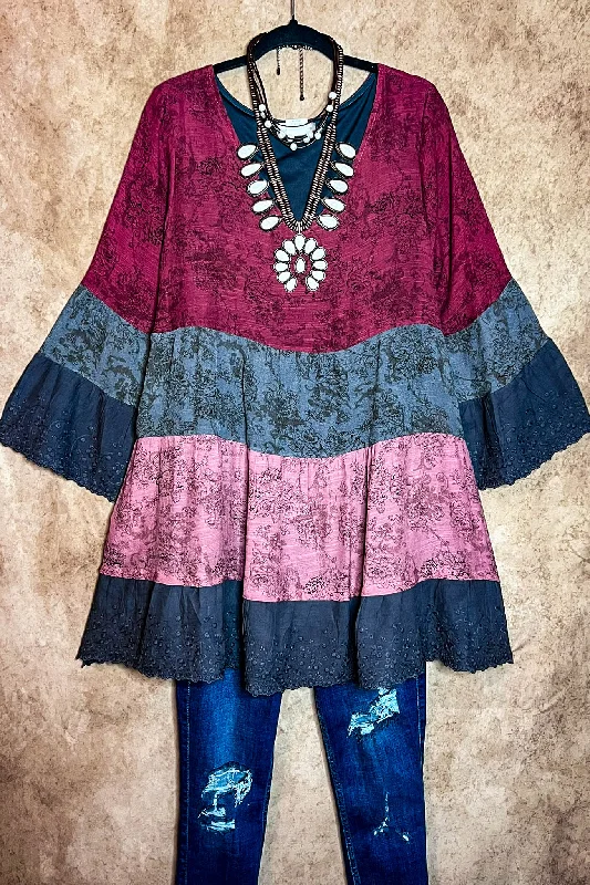 Always Lovely Babydoll Top in Multi-color