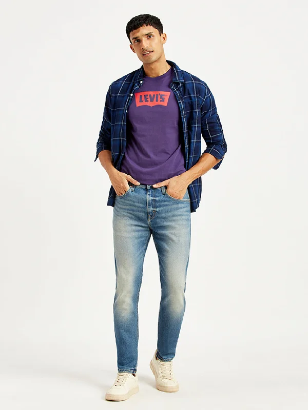 Men's Jeans with Fashionable RipsMen's 512 Slim Tapered Fit Blue Jeans