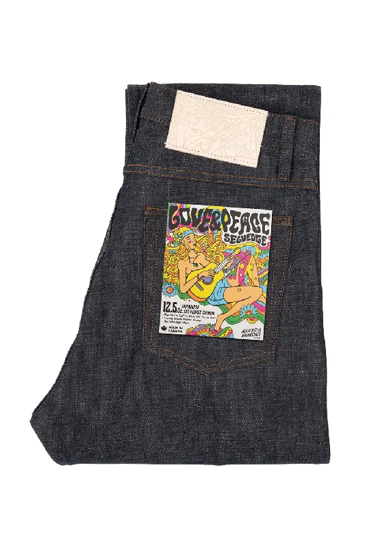 Winter Men's JeansWeird Guy - Love & Peace Selvedge