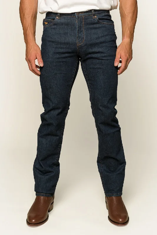 Elegant Men's JeansMitchell Mens Straight Leg Jean - Dark Blue