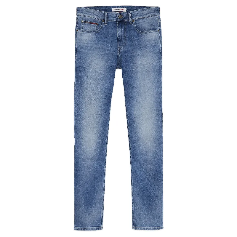 Men's Jeans with Functional PocketsTommy Jeans Scanton Slim Jeans - Wilson Light Blue Stretch