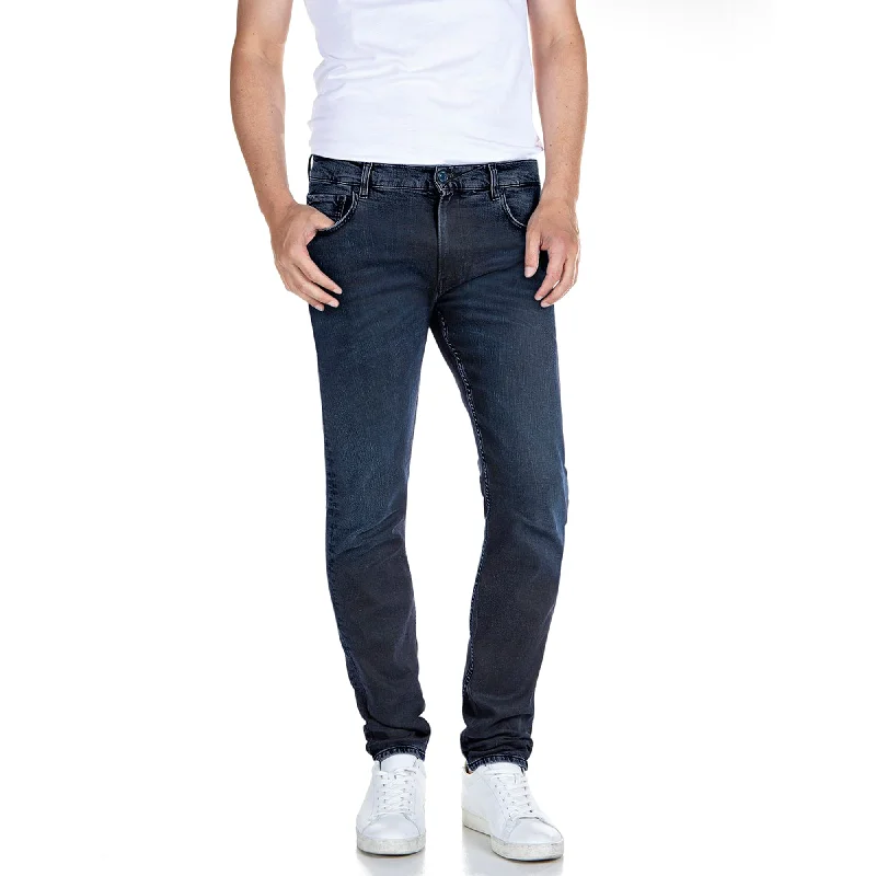 Wide-Leg Men's JeansReplay Hyperflex Re-Used Mickym Slim Tapered Jeans - Dark Ink Forever Blue