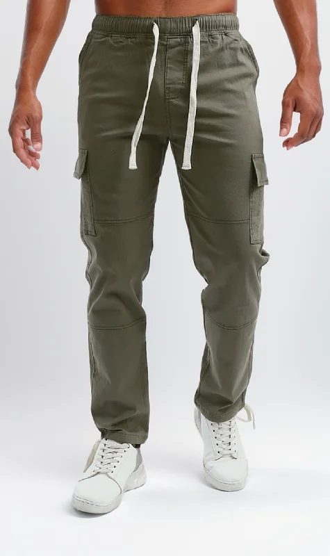 Designer Men's JeansO192462-S24M332-OLIVE (MTC)