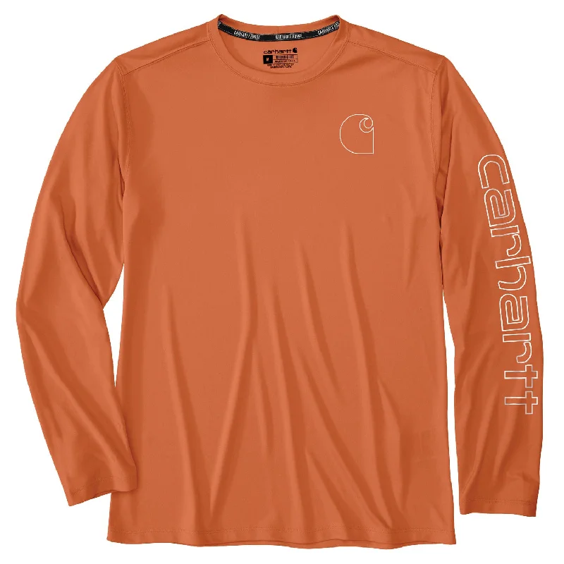 Carhartt Men's Force Sun Defender™ Lightweight Long Sleeve Logo T-Shirt