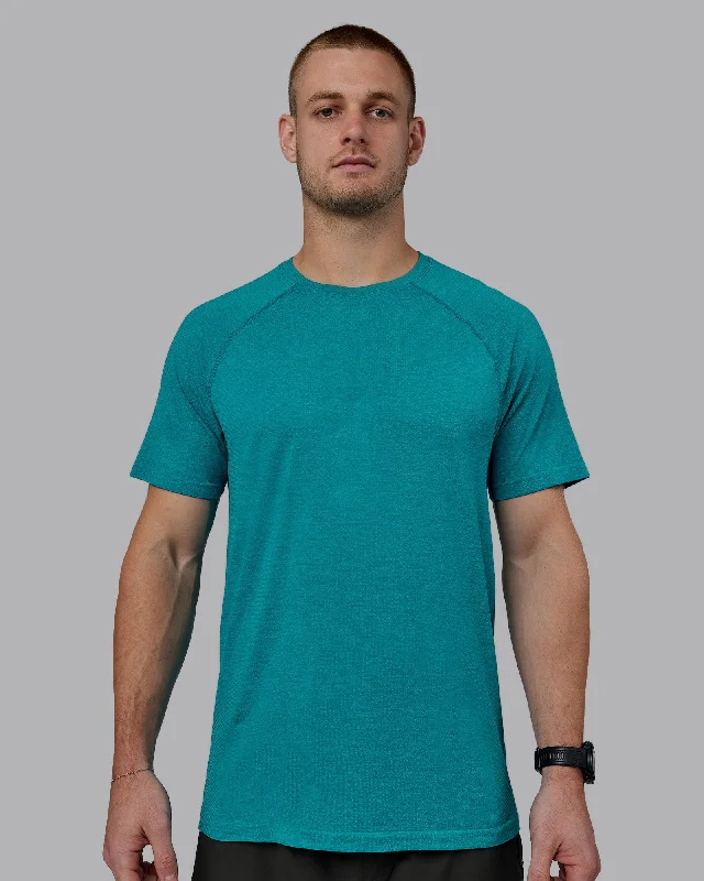 AeroFLX+ Seamless Tee - Blue Bird Marl