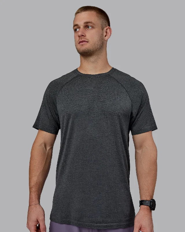 AeroFLX+ Seamless Tee - Pirate Black Marl