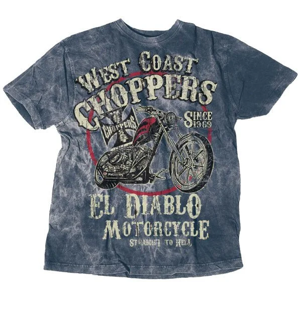 West Coast Choppers El Diablo Tee - Vintage Blue