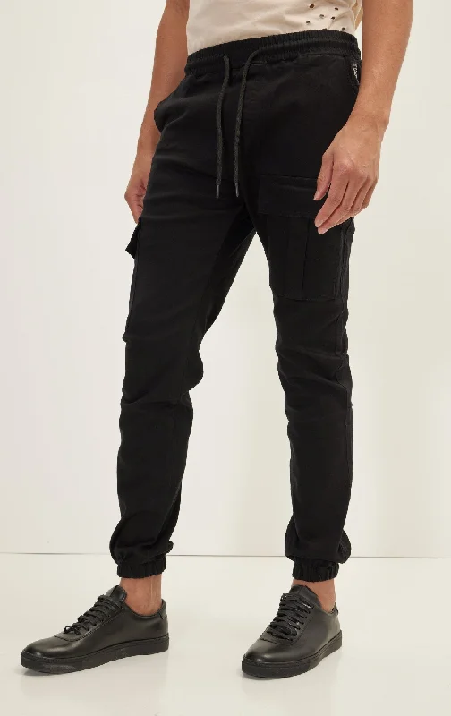 Cargo Jogger Pants - Black