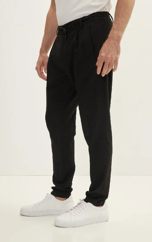 Waffle Stretch Beach Day Pants - Black