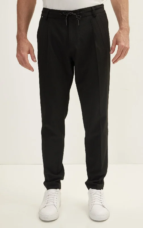 Waffle Stretch Beach Day Pants - Black