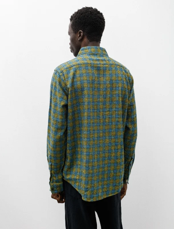 Classic Plaid Workshirt Aqua/Sulfur