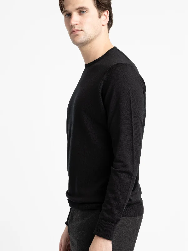 Black Marcus Pullover Crewneck