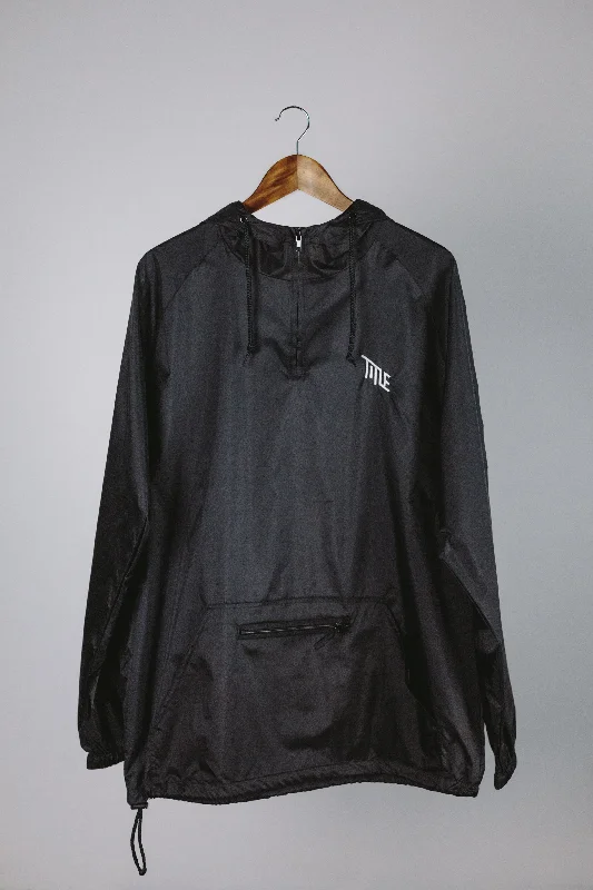 Black Windbreaker Jacket (Size Small)