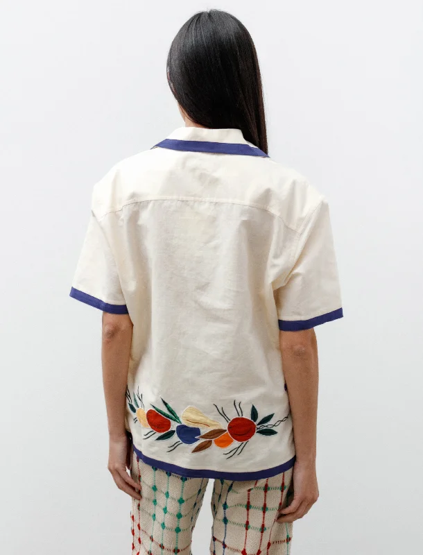 Applique Fruit Bunch Short Sleeve Shirt