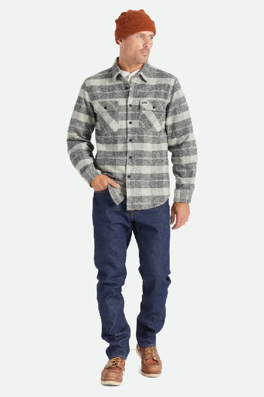 Bowery Heavyweight L/S Flannel - Black/Charcoal