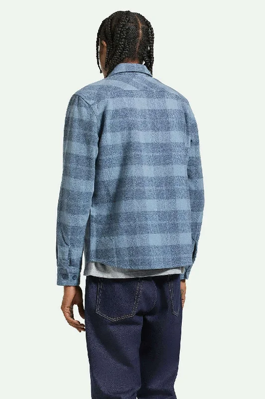 Bowery Heavyweight L/S Flannel - Mirage Blue/Washed Navy