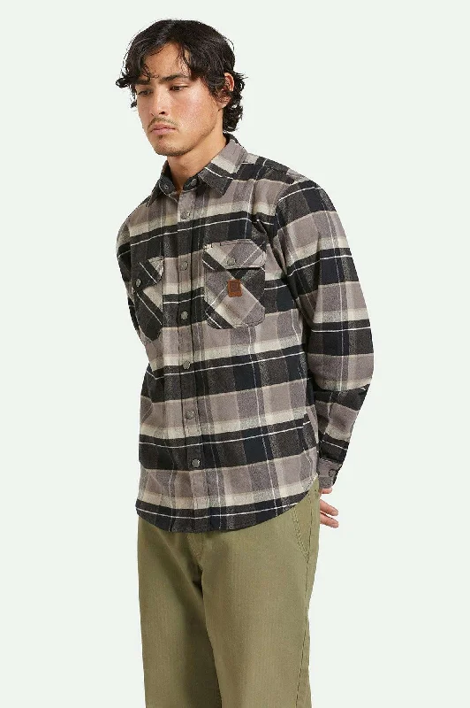 Builders Bowery Stretch Water Resistant L/S Flannel - Black/Charcoal/Beige