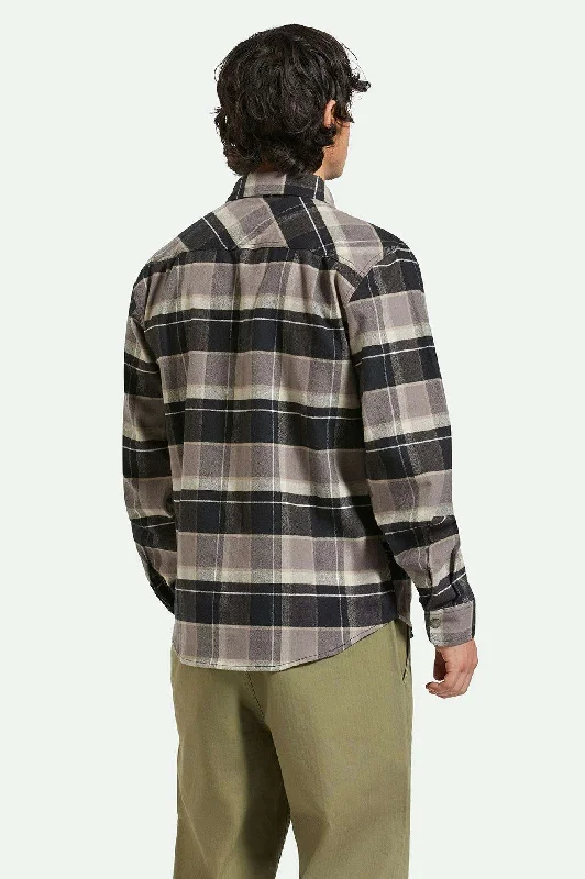 Builders Bowery Stretch Water Resistant L/S Flannel - Black/Charcoal/Beige