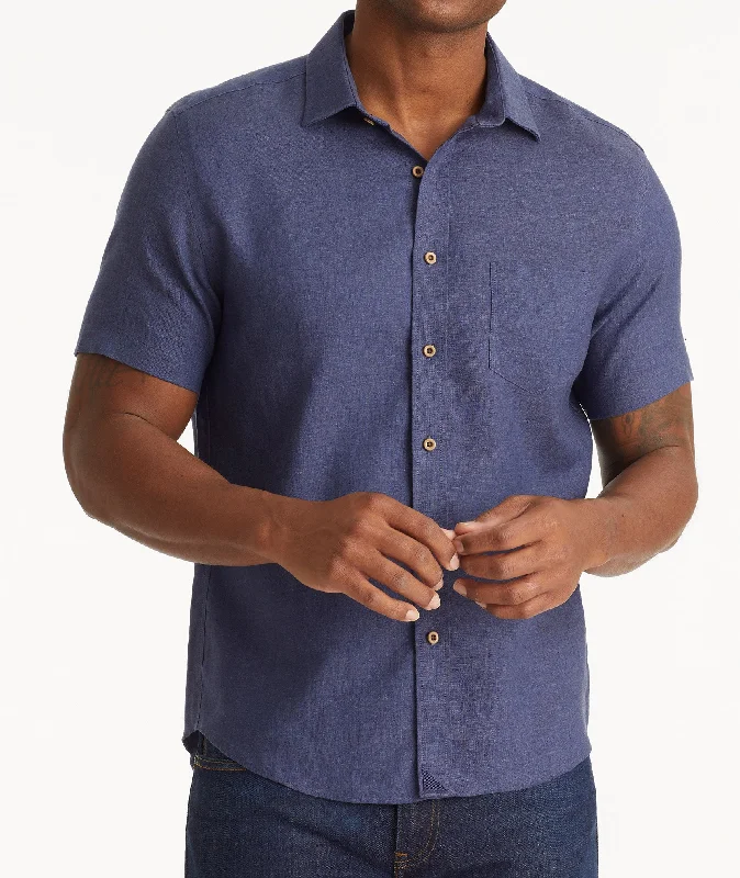 Wrinkle-Resistant Linen Short-Sleeve Cameron Shirt