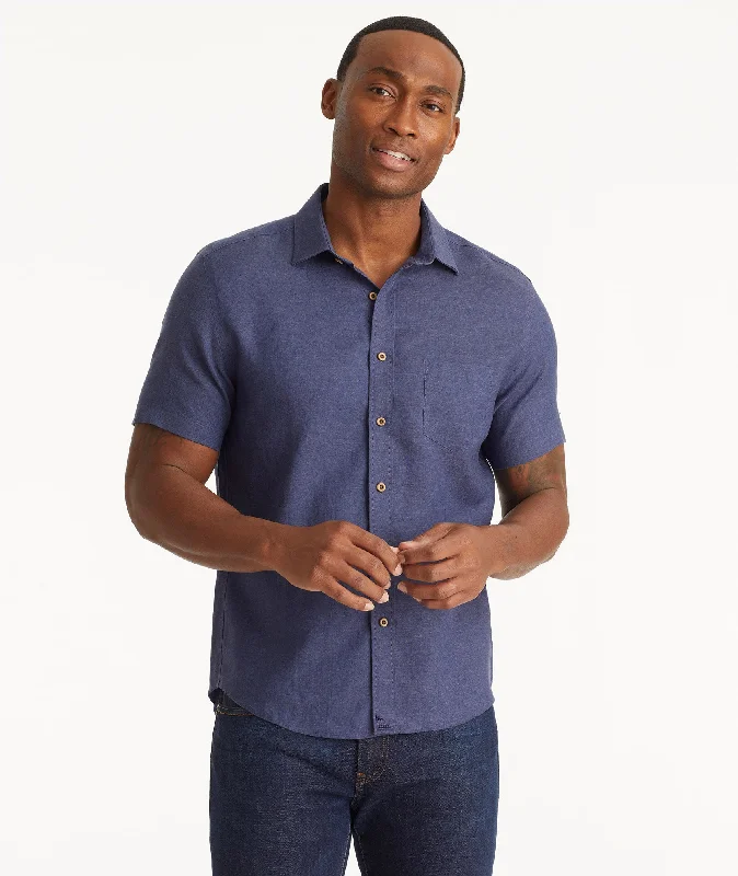 Wrinkle-Resistant Linen Short-Sleeve Cameron Shirt