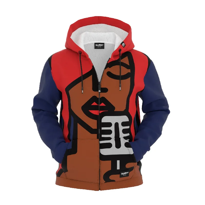 Cantante di Jazz Zip Up Hoodie