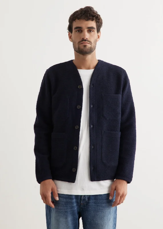 Wool Fleece Cardigan