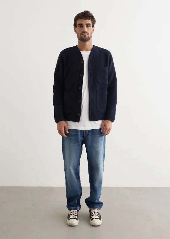 Wool Fleece Cardigan