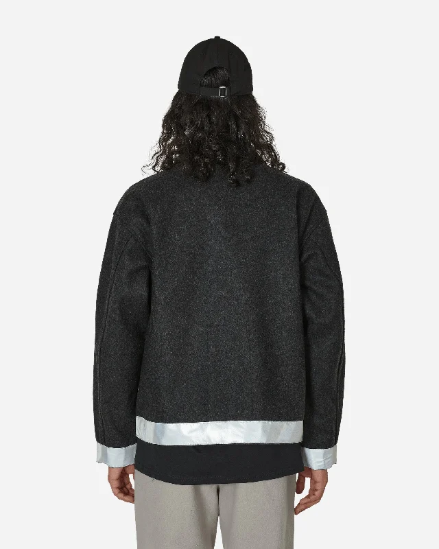 Reflect Wool Zip Jacket Charcoal