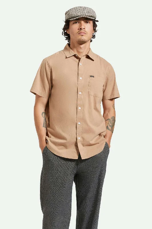 Charter Sol Wash S/S Woven Shirt - Burro Brown Sol Wash