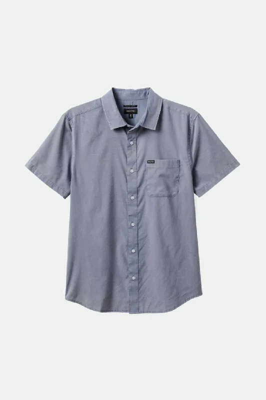 Charter Sol Wash S/S Woven Shirt - Flint Stone Blue Sol Wash