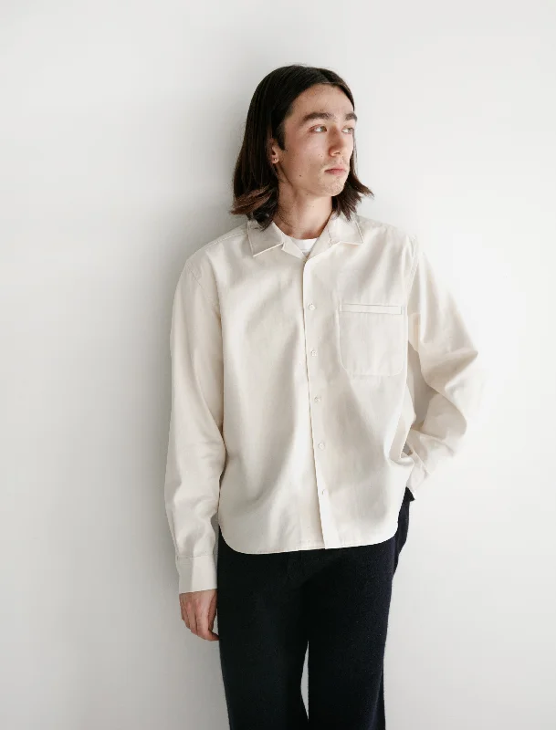 L/S Boxy Fit Buttondown Natural