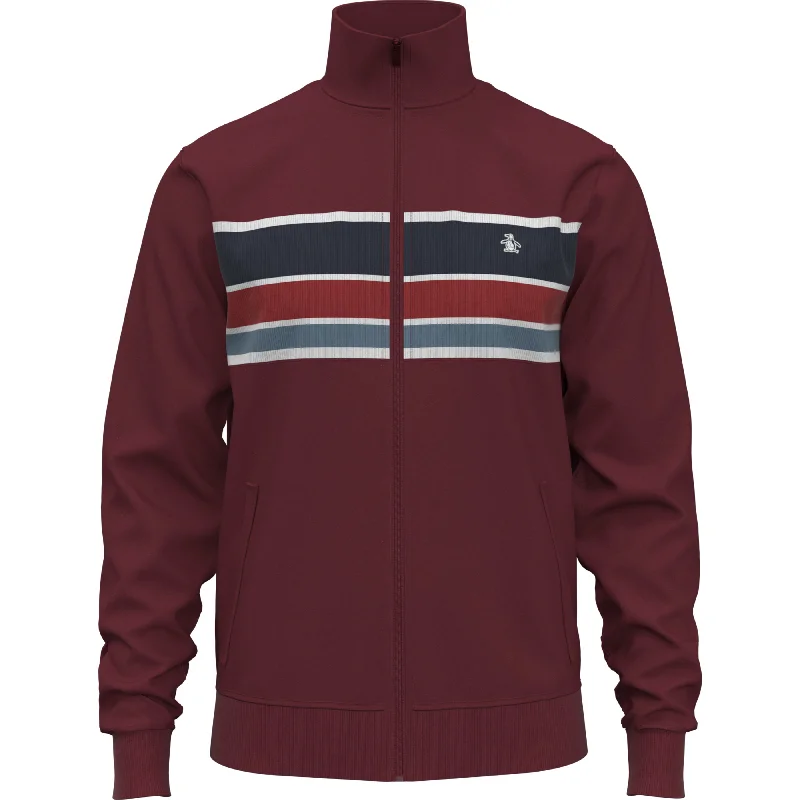 Color Block Stripe Track Jacket