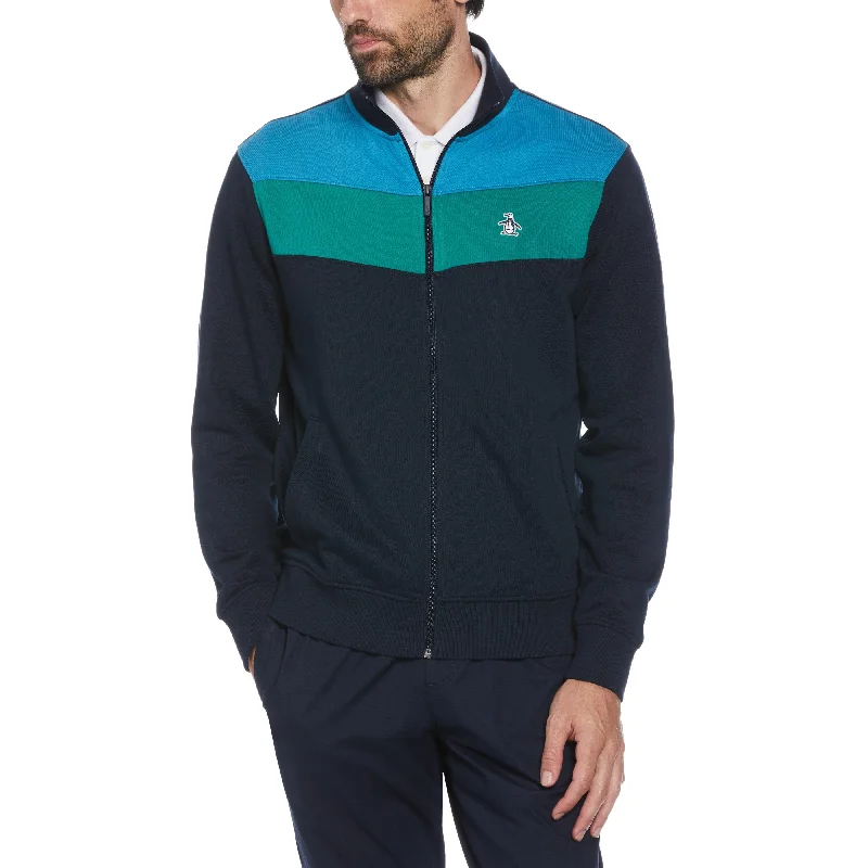 Colorblock Fleece Track Jacket