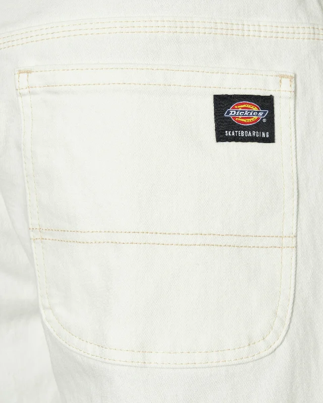 Wingville Loose Denim Pants White