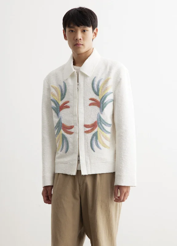 Embroidered Boucle Jacket