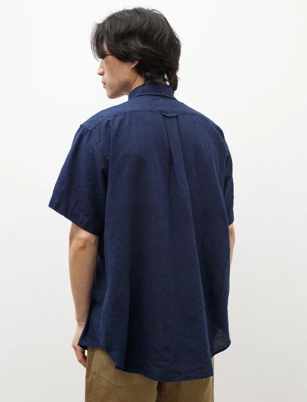 Popover BD Shirt Navy Cotton Voile