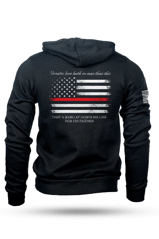 Thin Red Line - Full-Zip Hoodie