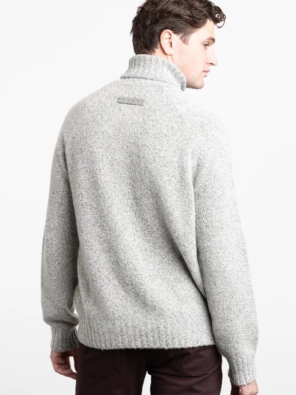 Light Grey Cashmere Rollneck Knit