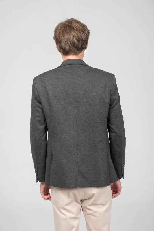 Notch Lapel Blazer - Anthracite