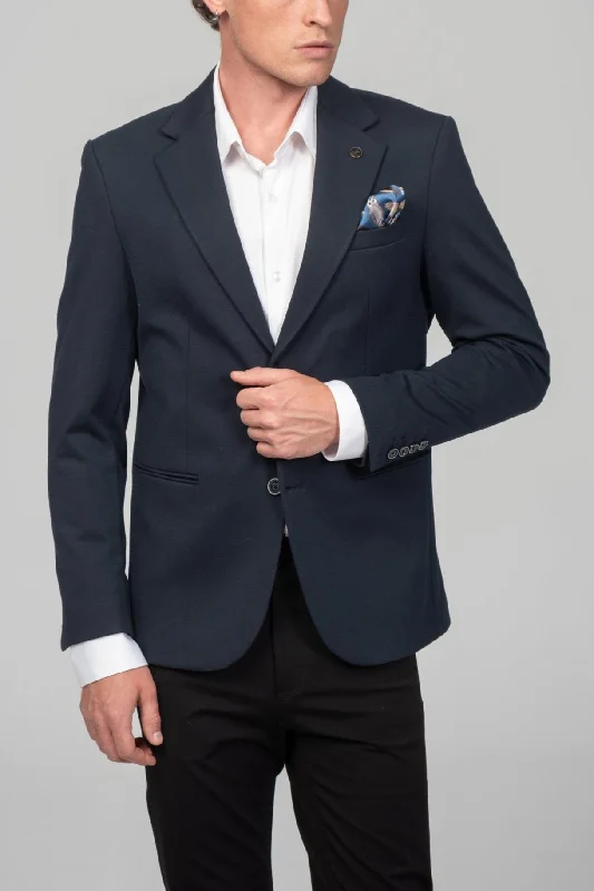 Classic Fit Blazer - Navy