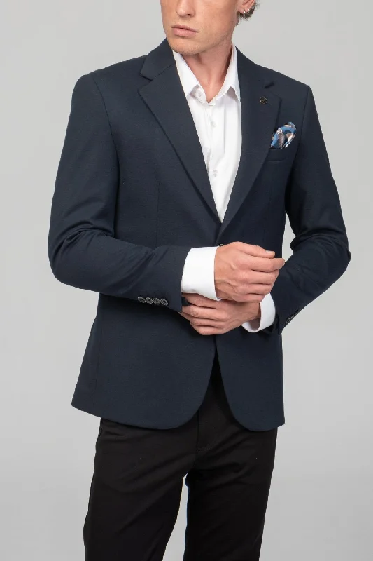 Classic Fit Blazer - Navy