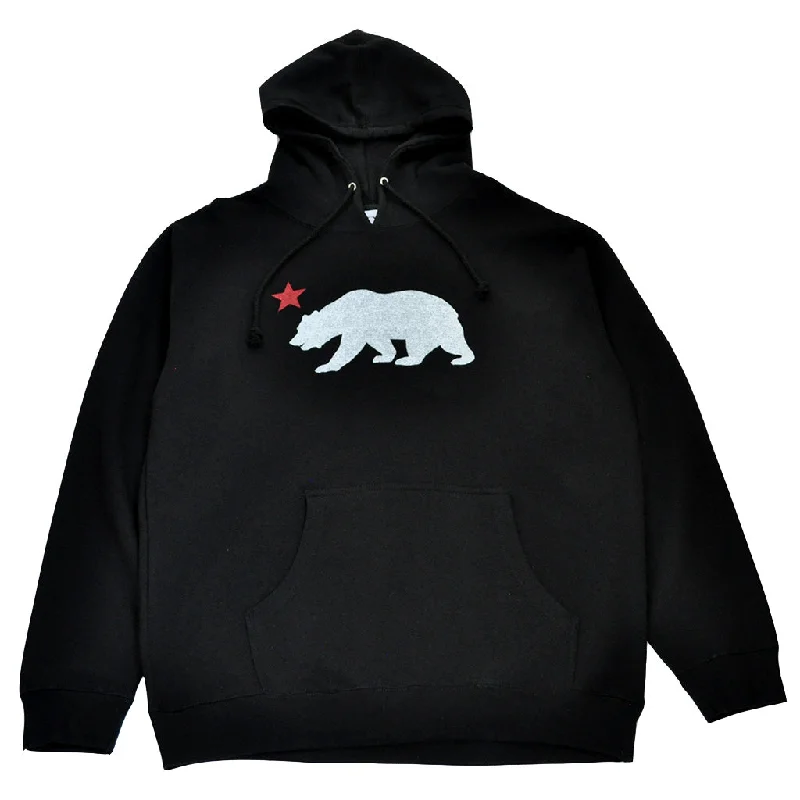 Mens True Bear Star Hoodie Black