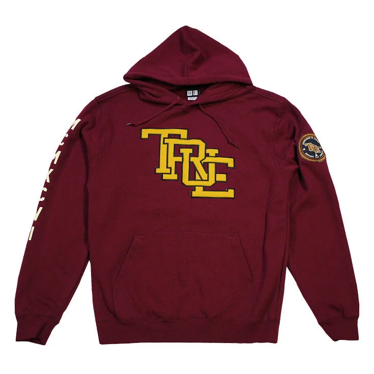 Mens True Interlocked Hoodie Maroon