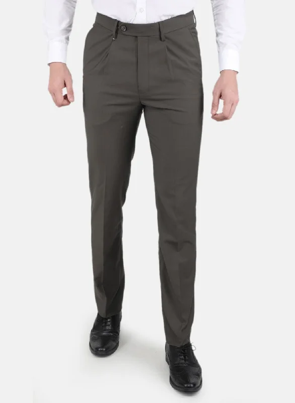 Men Beige Slim Fit Trouser