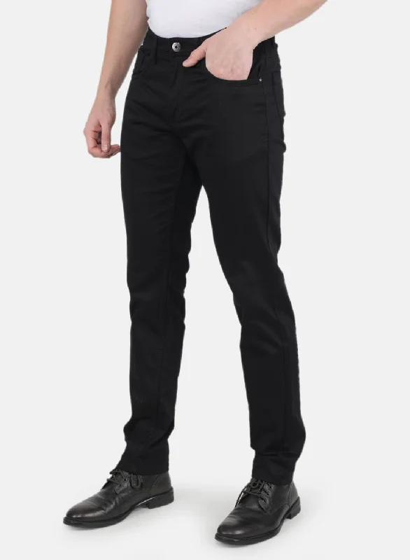 Men Black Smart Fit Trouser