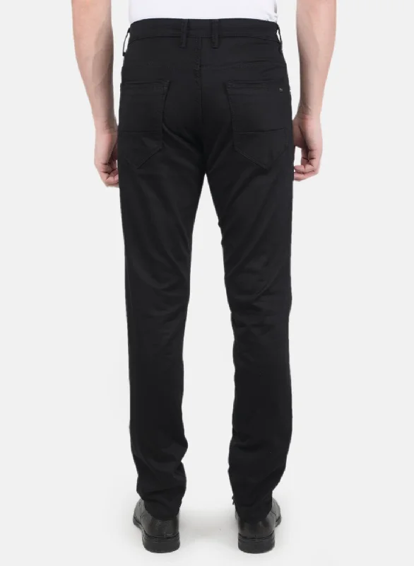 Men Black Smart Fit Trouser