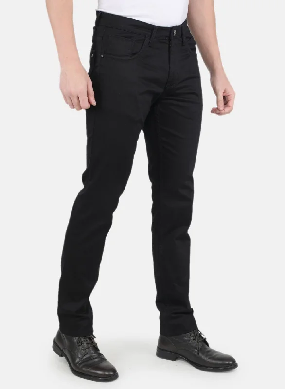 Men Black Smart Fit Trouser